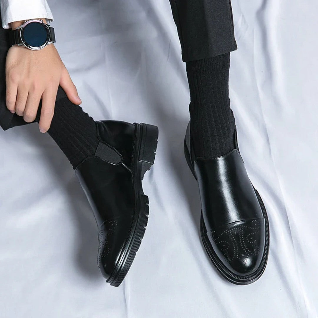 Alessio Cap-Toe Leather Loafers