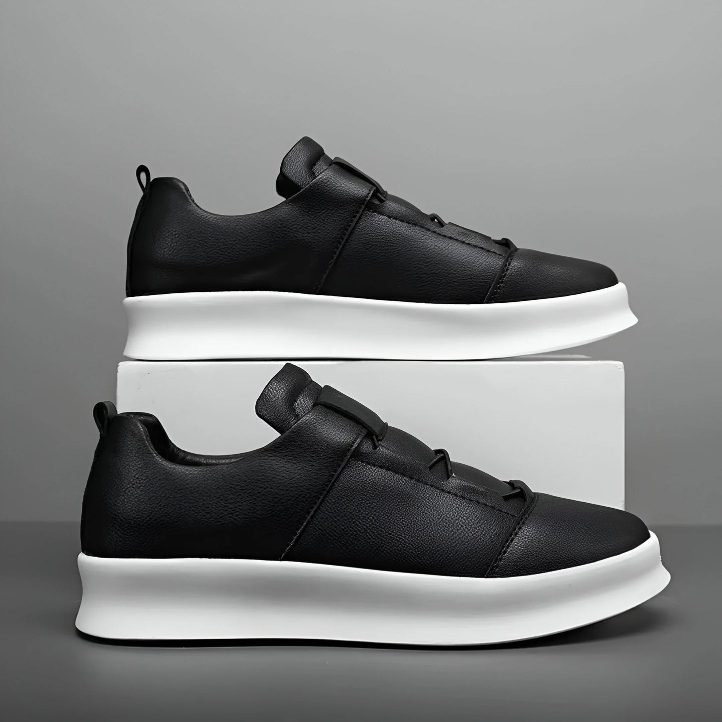 Enzo Slip-On Leather Sneakers
